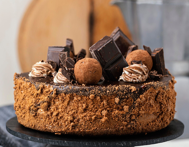 pastel de tres leches de chocolate