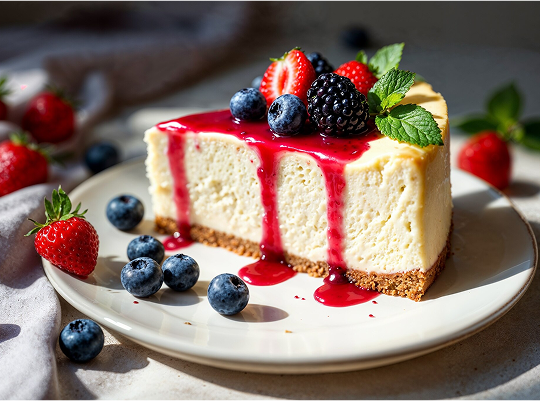tarta con mermelada y frutas
